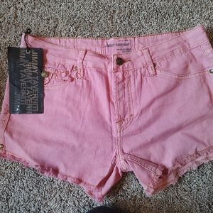 Jimmy Taverniti pink jean shorts NWT